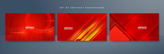 Modern red and orange abstract technology background with digital connection dots hexagon speed lights and lines Technology particles background Technology digital hi tech concept background