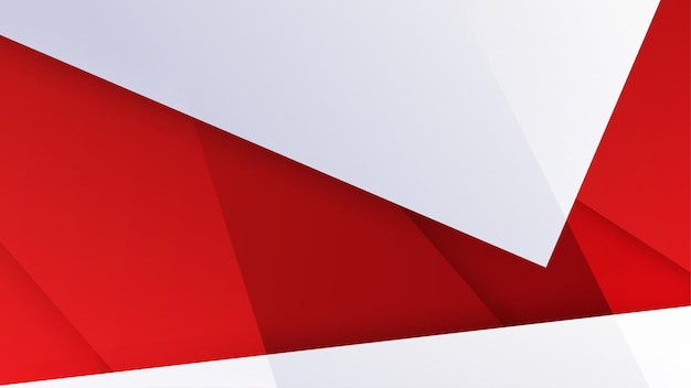 Modern red and white geometric shapes abstract background geometry shine and layer element vector for presentation design Suit for business corporate institution party festive seminar and talks