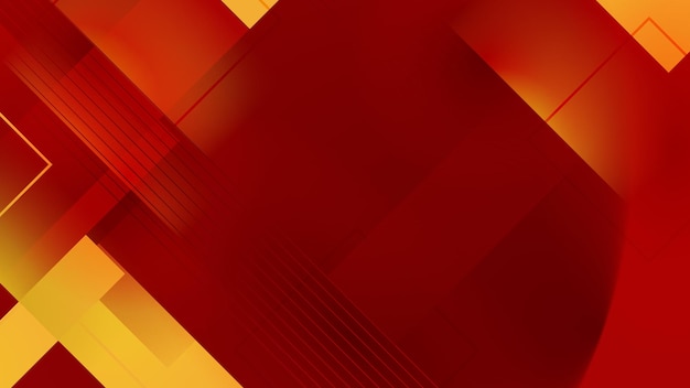 modern red gold abstract geometric polygonal dynamic lines background for banner advertising
