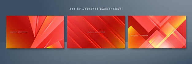 Modern red orange background Vector abstract graphic design banner pattern presentation background web template