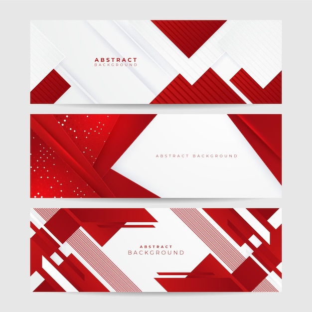 modern red white abstract banner background vector illustration design for presentation banner cover web flyer card poster wallpaper texture slide magazine