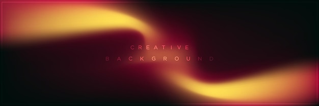 Modern red yellow burn banner gradient background design