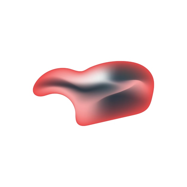 modern shape fluid holographic abstract modern trend element vector