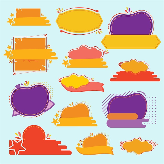 Modern Shape Vector Set