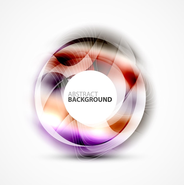 Modern shiny blurred swirl template