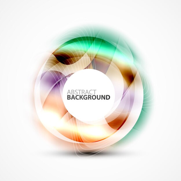 Modern shiny blurred swirl template