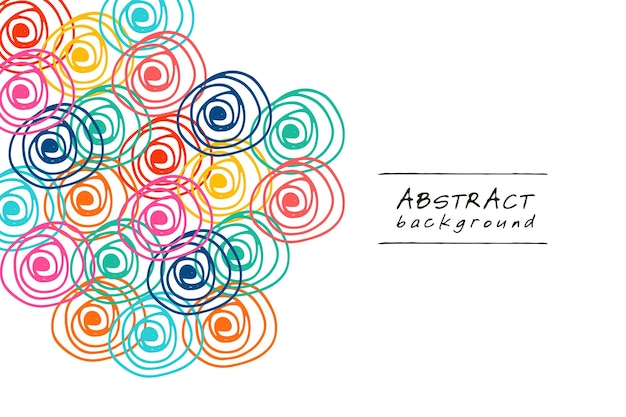 Modern simple abstract spiral color background