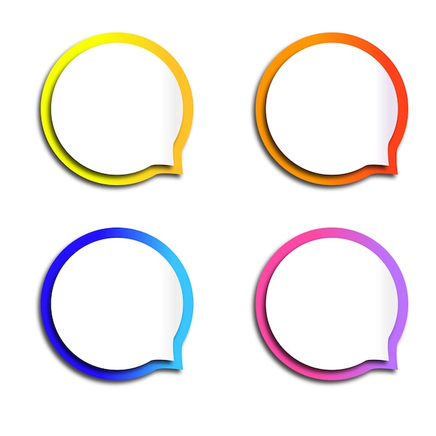 modern speech bubbles design