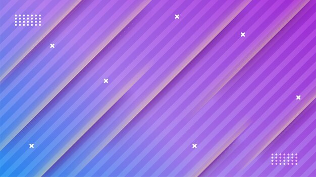 Modern stripes purple colorful abstract geometri design background