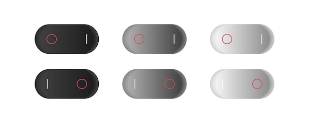 modern switch icon day and night onoff button web ui design concept user panel interface