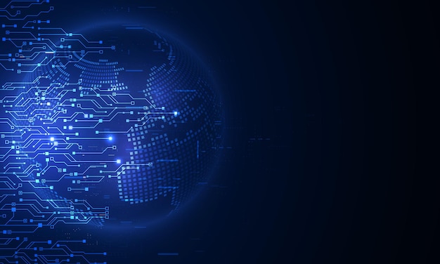 modern technology circuit board texture background design waves flow quantum explosion technology quantum computer technologies concept futuristic blue circuit board background vector motherboard