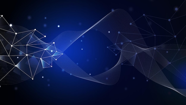 Modern technology style blue background