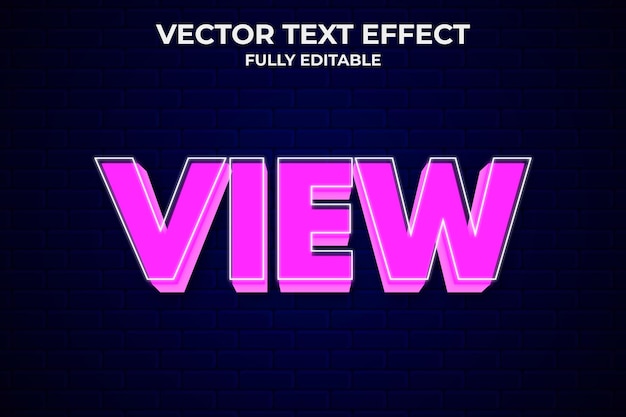 modern text effect editable vector