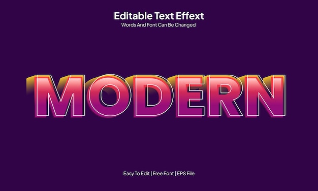 modern text effect
