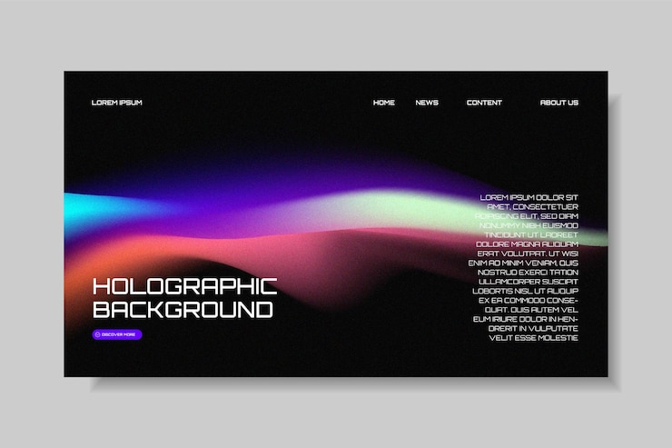 Vector modern trendy grainy gradient background futuristic design for landing page cover banner poster