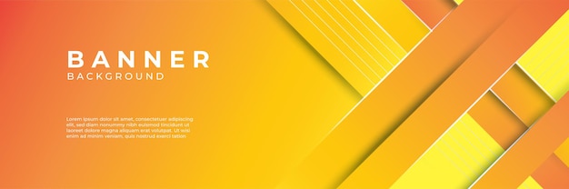 modern trendy orange abstract banner background vector. fluid gradient shapes composition. futuristic design posters.