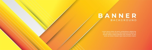 modern trendy orange abstract banner background vector. fluid gradient shapes composition. futuristic design posters.
