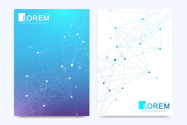 Modern vector template for brochure leaflet flyer advert cover banner