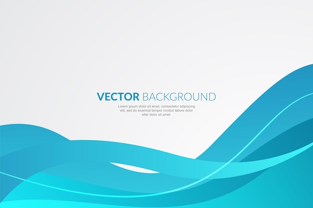 Modern wavy business style background