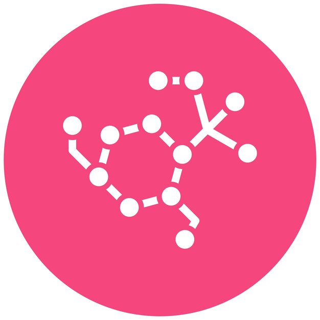 Molecule chain Vector Icon Design Illustration