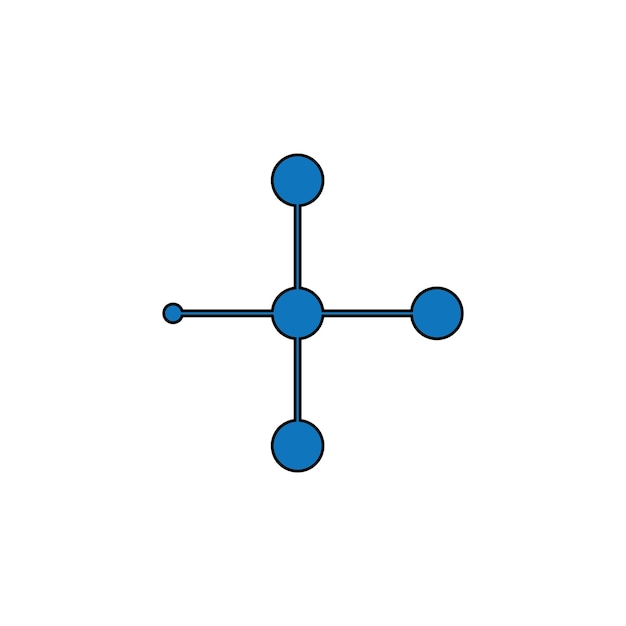 Molecule logo illustration vector template