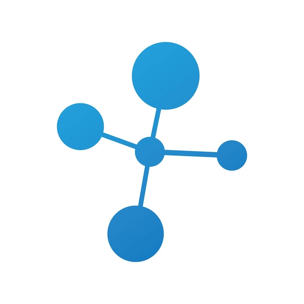 Molecule logo template vector icon