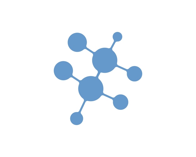 Molecule logo vector illustration design
