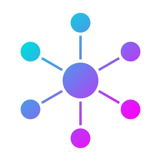 Molecules vector icon Can be used for Research and Science iconset