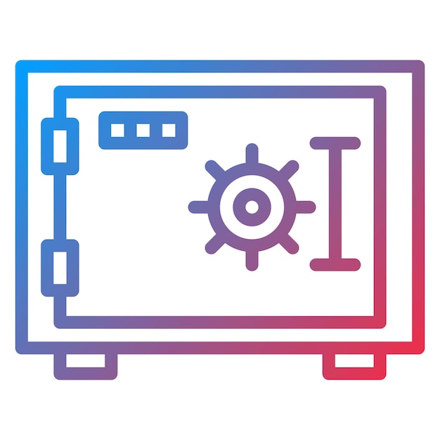 Money Filled Vault icon vector image Can be used for Corruption