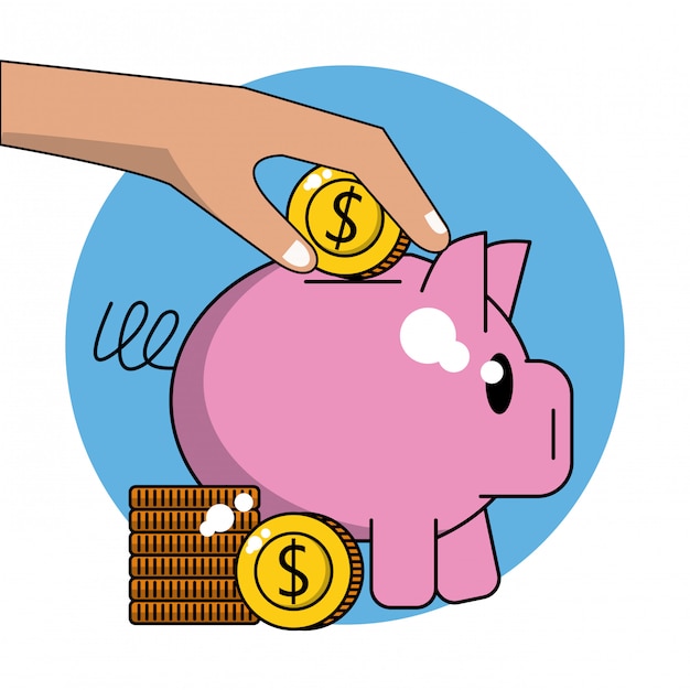 Money piggy saving