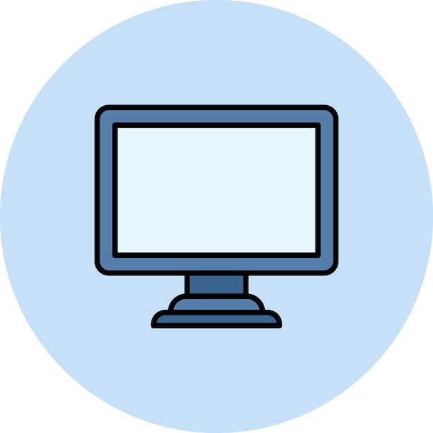 Monitor icon vector image Can be used for Computer and Hardware
