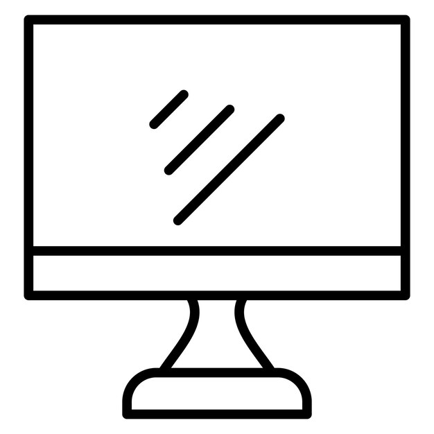 Monitor vector icon Can be used for Communication and Media iconset