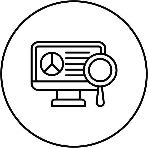 Monitoring Project Data icon vector image Can be used for Project Management