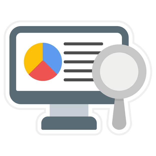 Monitoring Project Data icon vector image Can be used for Project Management
