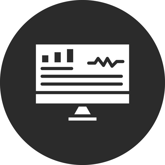 monitoring vector icon illustration of seo and sem iconset