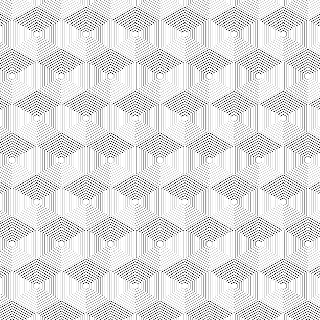 monochrome line geometri pattern background vector design