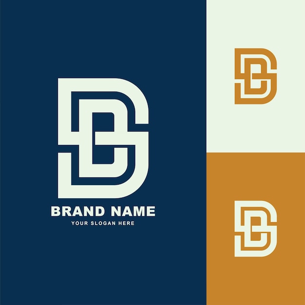 Monogram letter DS or SD with interlock style good for brand, clothing, apparel, streetwear