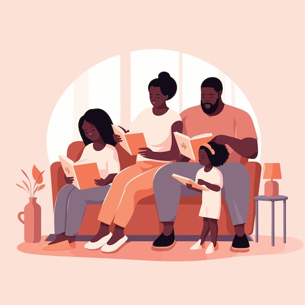 Một hình ảnh minh họa về buổi kể chuyện Juneteenth với những người lớn tuổi chia sẻ kinh nghiệm cá nhân của họ