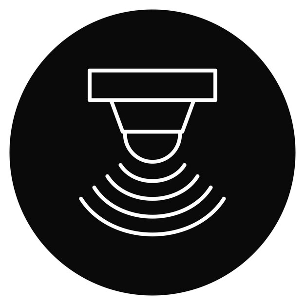 motion sensor icon vector image can be used for video production