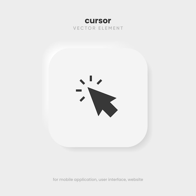 Mouse click cursor set Hand Cursor Click icon Mouse pointer set Arrow cursor Pointer click icon