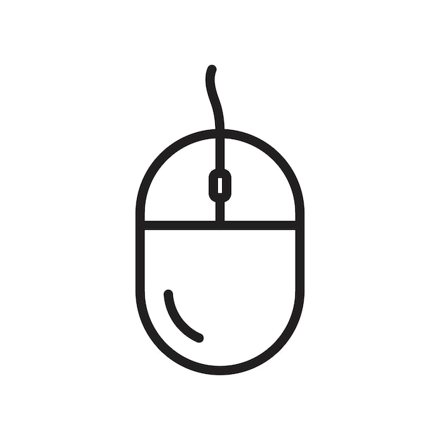 Mouse icon Simple thin outline