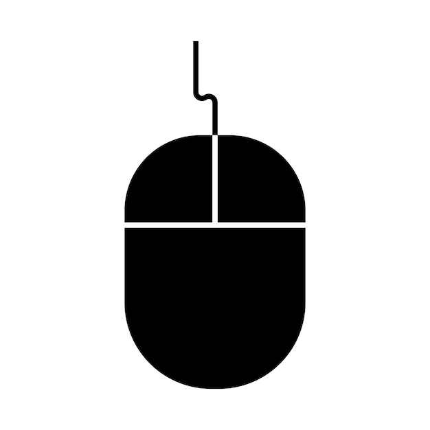 mouse laptop icon logo vector design
