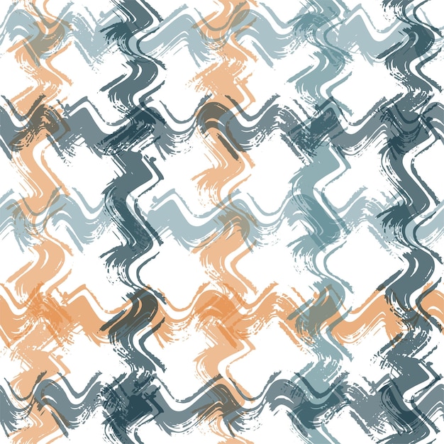 Multi color overlapping wavy shapes form a creative pattern