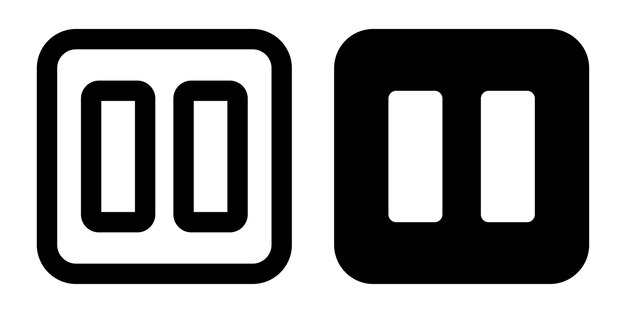 Multimedia botton icon template