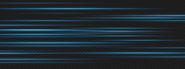multiple blue lines aligned in rows on dark background simulate highspeed movement and signal intensity for scifi ui elements