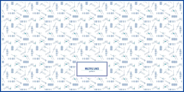 multiple blue lines pattern with randomly arrange