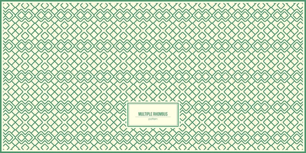 multiple green rhombus patern with light color background
