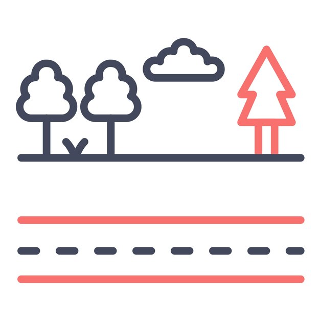Multiple POIs Vector Illustration Style