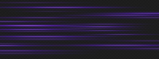 multiple purple lines aligned in rows on dark background simulate highspeed movement and signal intensity for scifi ui elements
