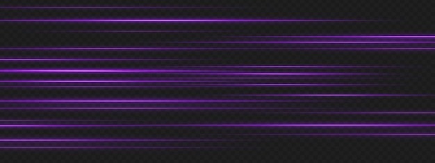 multiple purple lines aligned in rows on dark background simulate highspeed movement and signal intensity for scifi ui elements